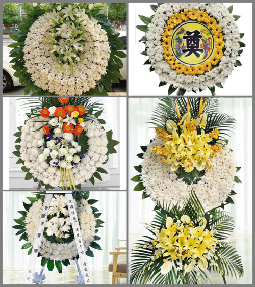 山东东营东营区龙居镇银匠王村花圈速递